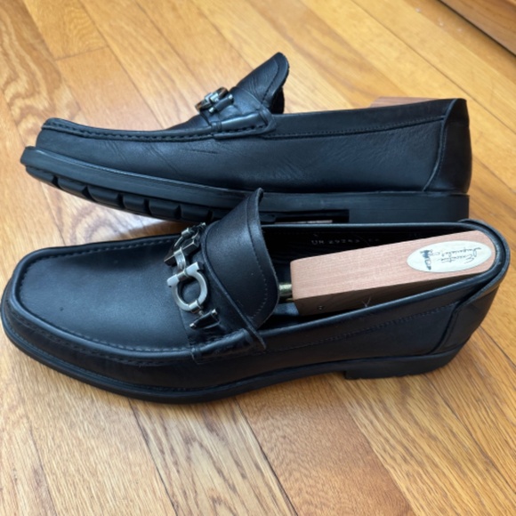 Salvatore Ferragamo Mens Black “David” Gancini Bit Loafer (Size 8.5 EE) main image 7